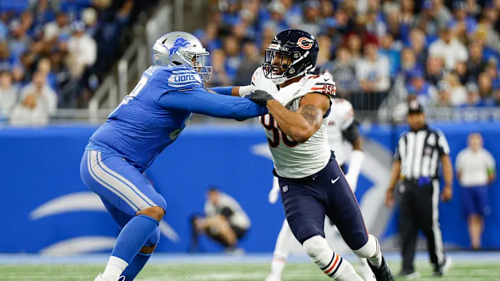 chicago bears vs detroit lions match player stats